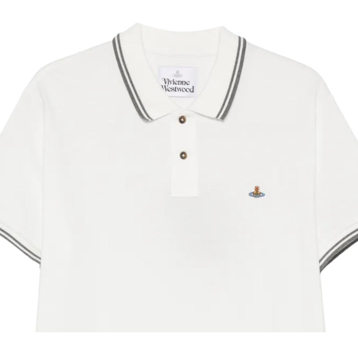 Vivienne Westwood Stripe Classic White Polo Shirt