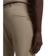 BOSS Slim Fit Stretch Fabric Commuter Beige Trousers