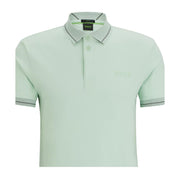 BOSS Mesh Logo Paule 1 Light Green Polo Shirt