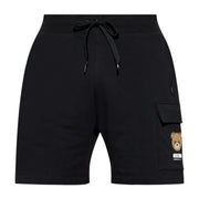 Moschino Underwear Bear Black Sweat Cargo Shorts