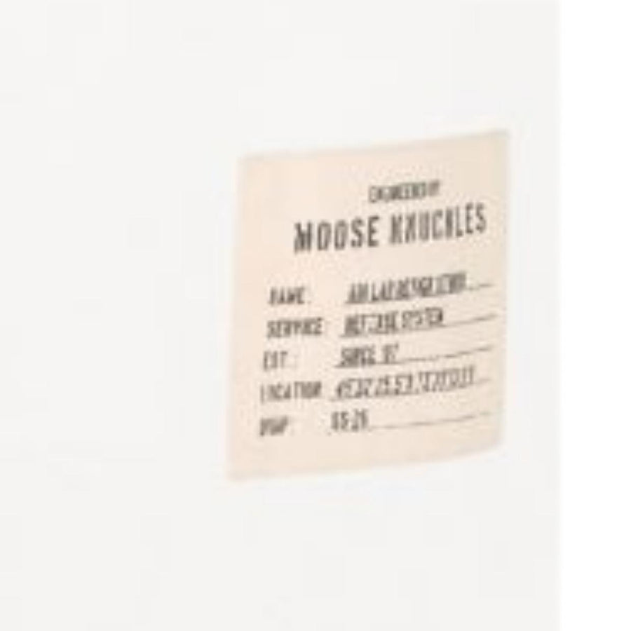 Moose Knuckles Logo Tandem White T-Shirt