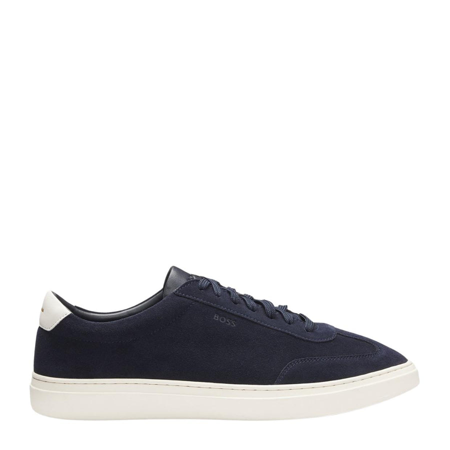 BOSS Kieran Dark Blue Suede Trainers