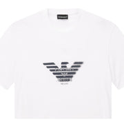 Emporio Armani Graffiti Eagle Logo White T-Shirt