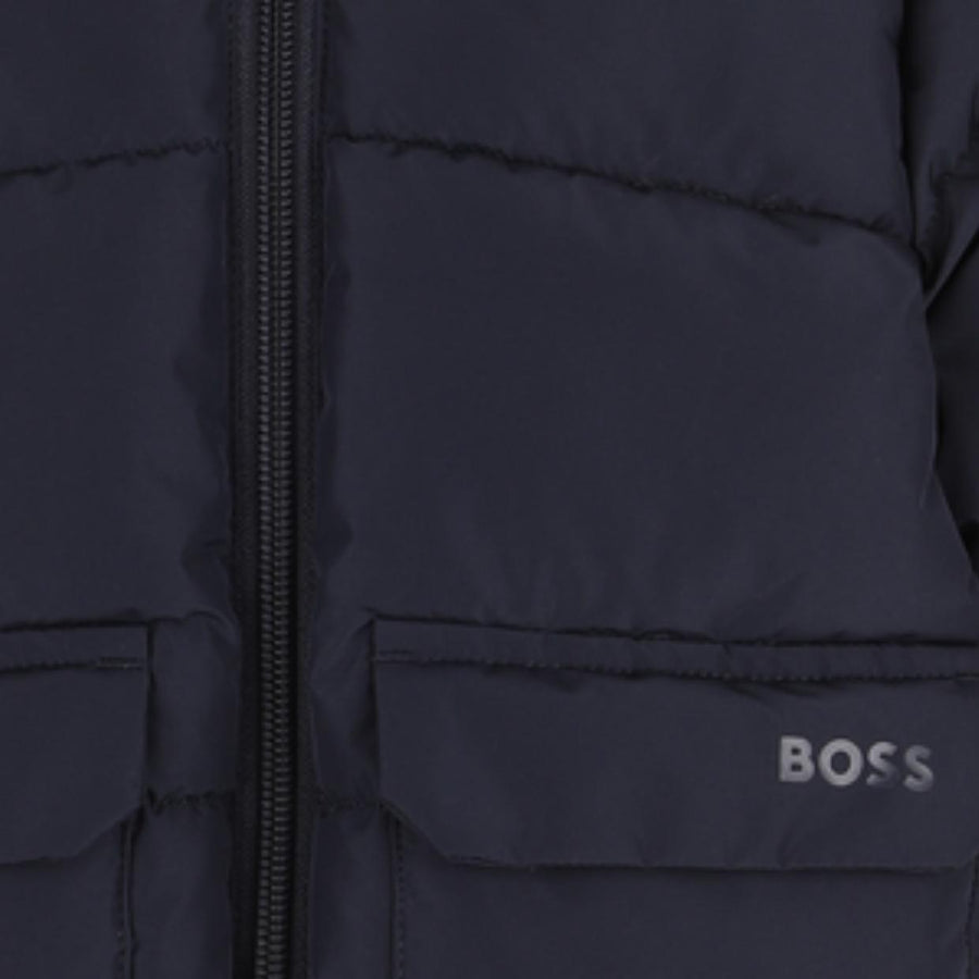 BOSS Baby Navy Hooded Down Jacket