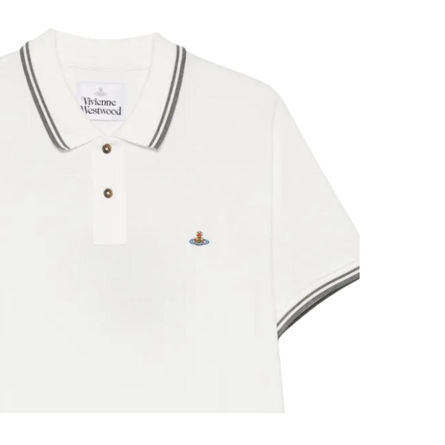 Vivienne Westwood Stripe Classic White Polo Shirt