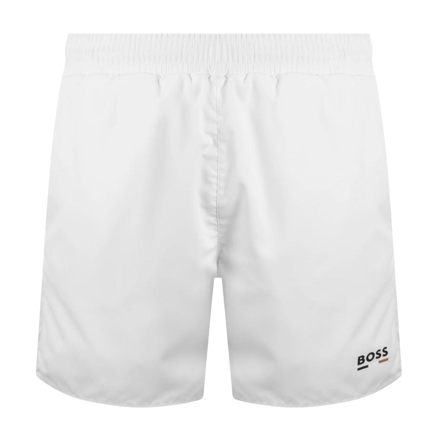 BOSS Swordfish White Swim Shorts