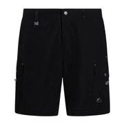 Moose Knuckles Brady Slick Black Cargo Shorts