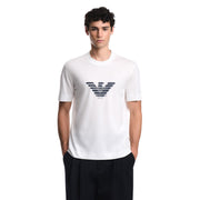 Emporio Armani Graffiti Eagle Logo White T-Shirt