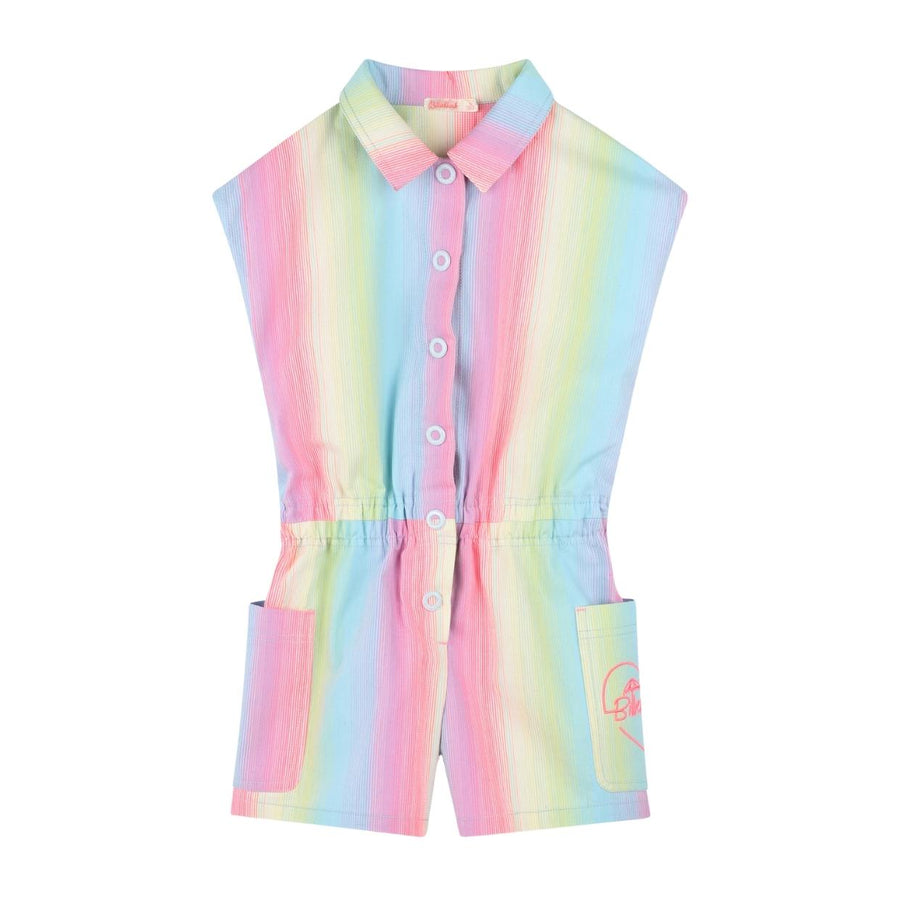 Billieblush Kids Multicoloured Stripe Playsuit