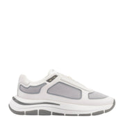 Mallet London Alton White Chrome Leather Trainers