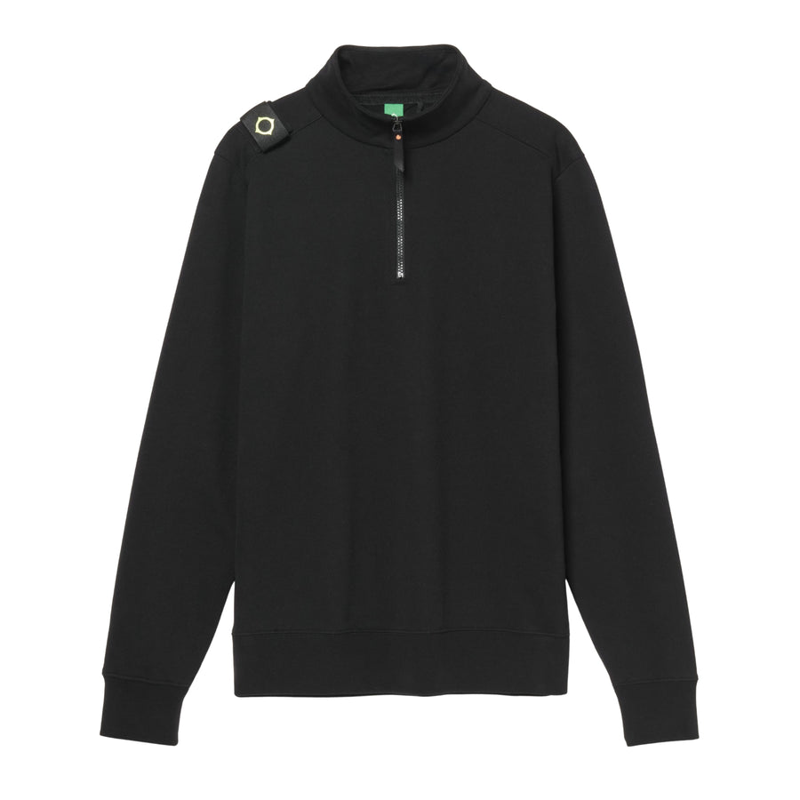 MA.STRUM Jet Black Training Half Zip Sweatshirt