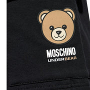 Moschino Underwear Bear Black Sweat Cargo Shorts