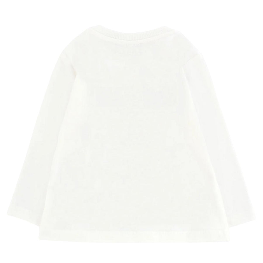 Moschino Baby Teddy Bear Ivory Long Sleeve T-Shirt