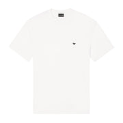 Emporio Armani 3D Eagle Embroidery White T-Shirt