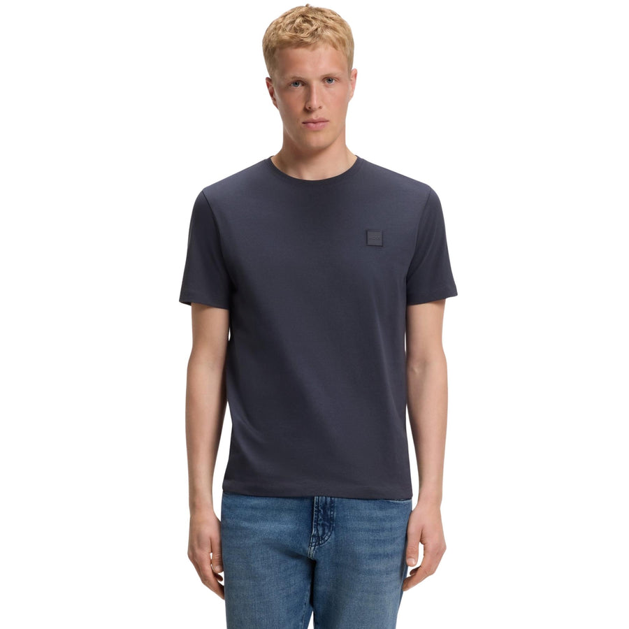BOSS Logo Patch Tales Dark Navy T-Shirt