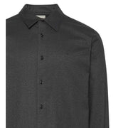 Calvin Klein Melange Flannel Easy Black Shirt