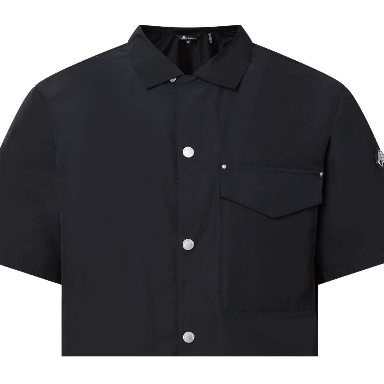 Moose Knuckles Charlesbourg Bowling Black Shirt