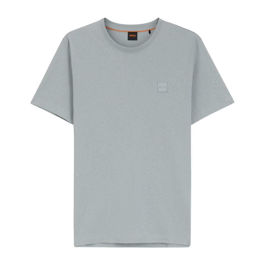 BOSS Logo Patch Tales Light Grey T-Shirt