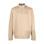 Polo Ralph Lauren Half Zip Beige Sweatshirt