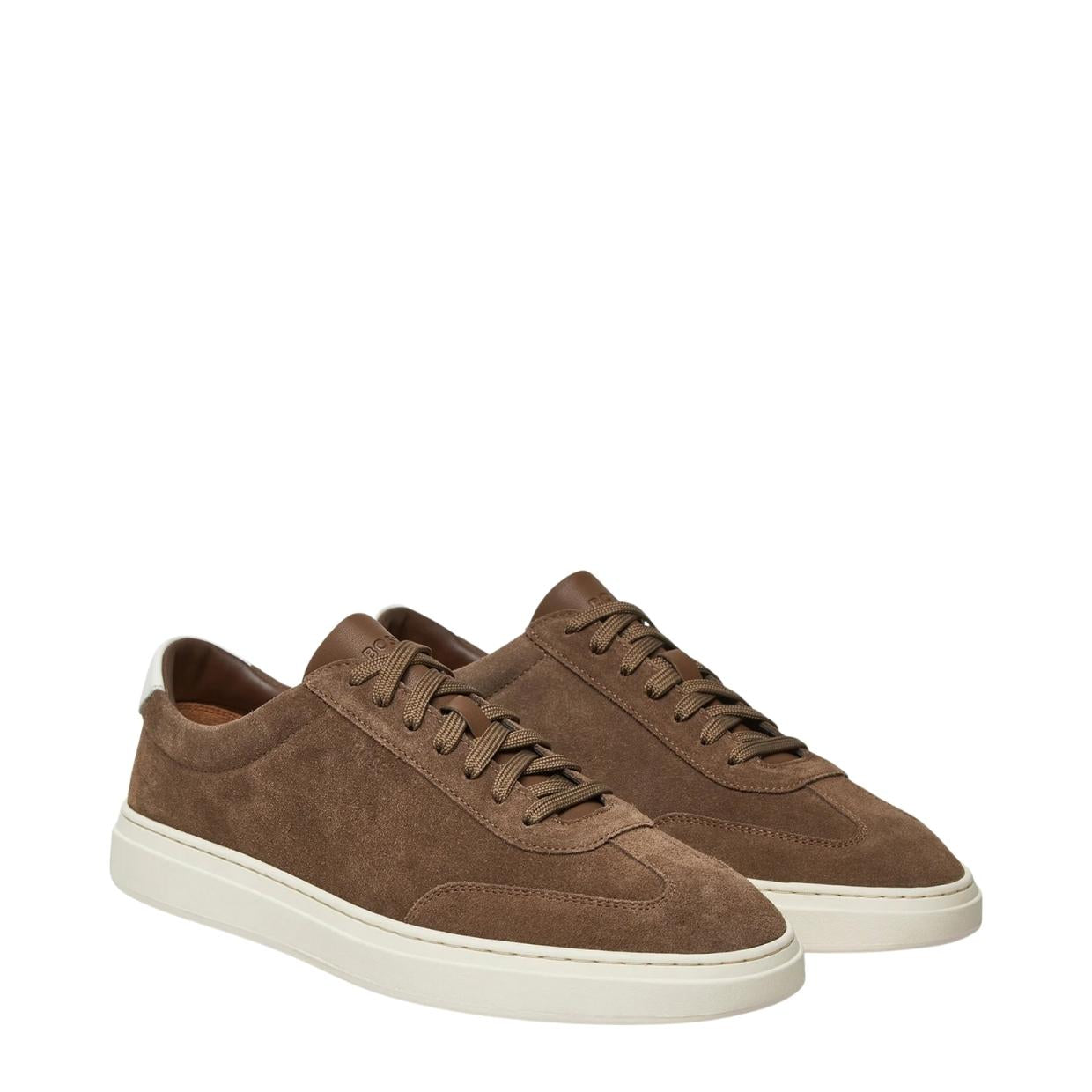 BOSS Kieran Medium Beige Suede Trainers