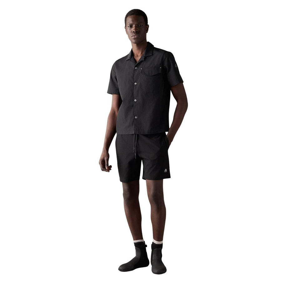 Moose Knuckles Charlesbourg Bowling Black Shirt