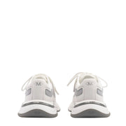 Mallet London Alton White Chrome Leather Trainers