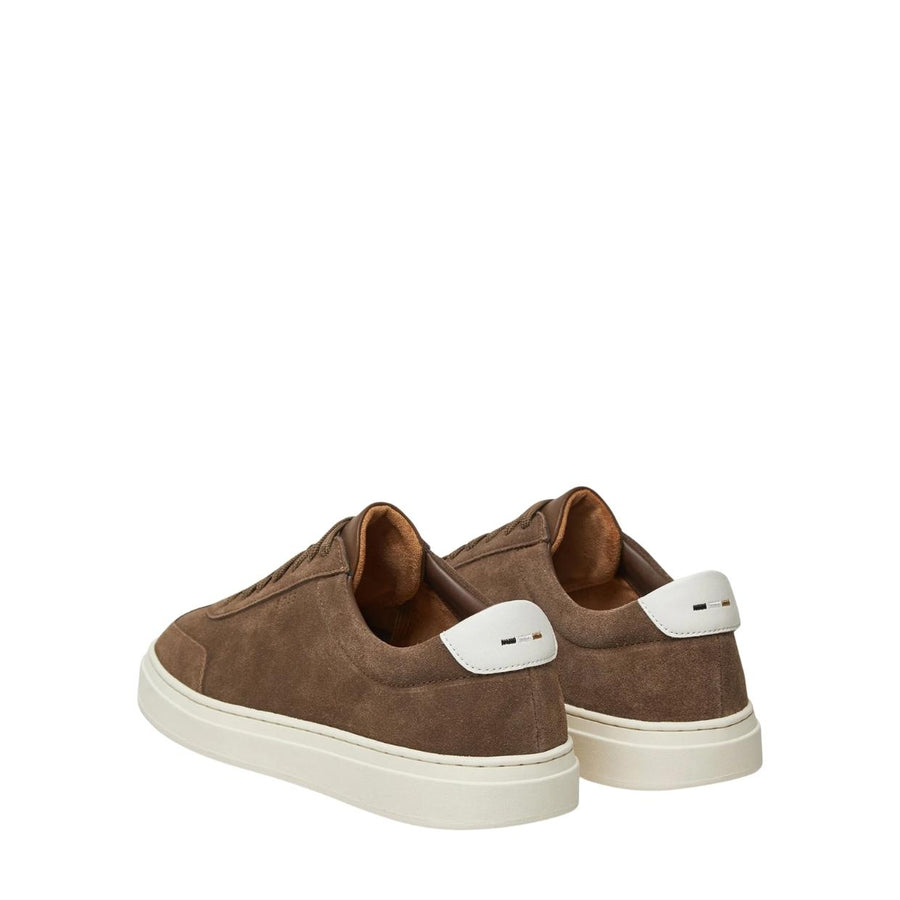 BOSS Kieran Medium Beige Suede Trainers