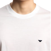 Emporio Armani 3D Eagle Embroidery White T-Shirt
