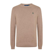 Polo Ralph Lauren Embroidered Polo Pony Brown Knitted Crew Sweatshirt