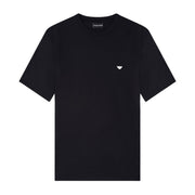 Emporio Armani 3D Eagle Embroidery Black T-Shirt