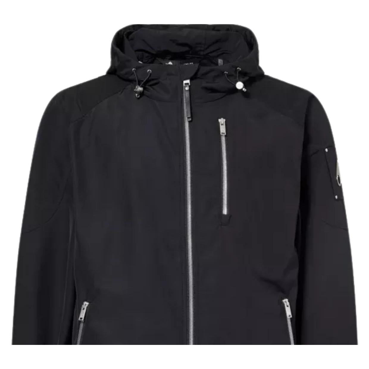 Moose Knuckles Charlesbourg Hooded Black Jacket