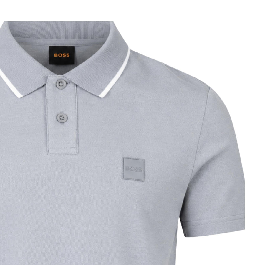 BOSS Passerford Light Grey Polo Shirt