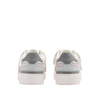 Mallet London Kingsbury Light Grey Leather Trainers