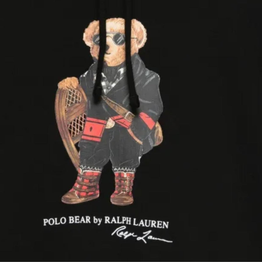 Polo Ralph Lauren Print Polo Bear Black Hoodie