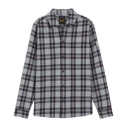 BOSS Locky 2 Checked Cotton Oversized Fit Grey Overshirt