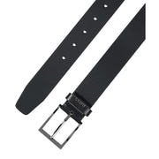 BOSS Logo Cole-Ant Black Leather Belt