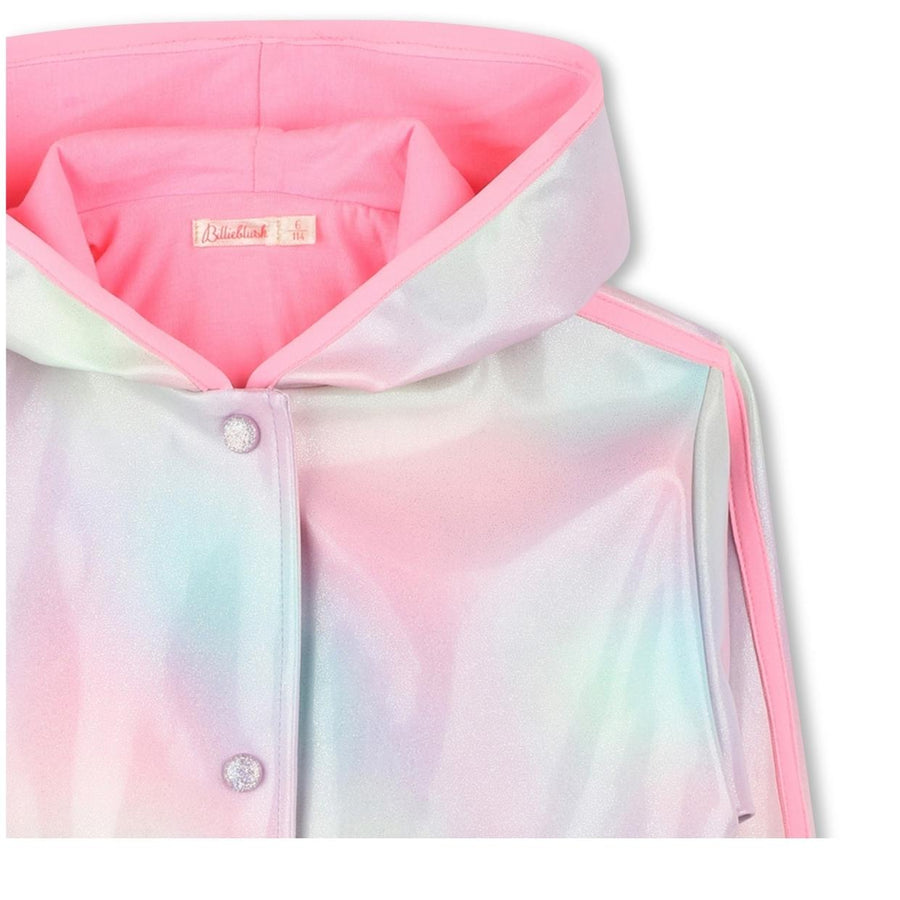 Billieblush Kids Glittery Hooded Raincoat