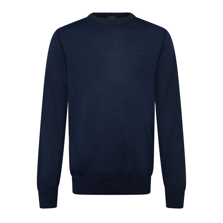 BOSS Avac C Knitted Navy Sweatshirt