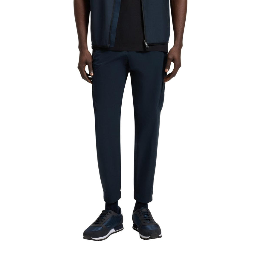 BOSS Urbanex Tapered Fit Navy Cargo Trousers