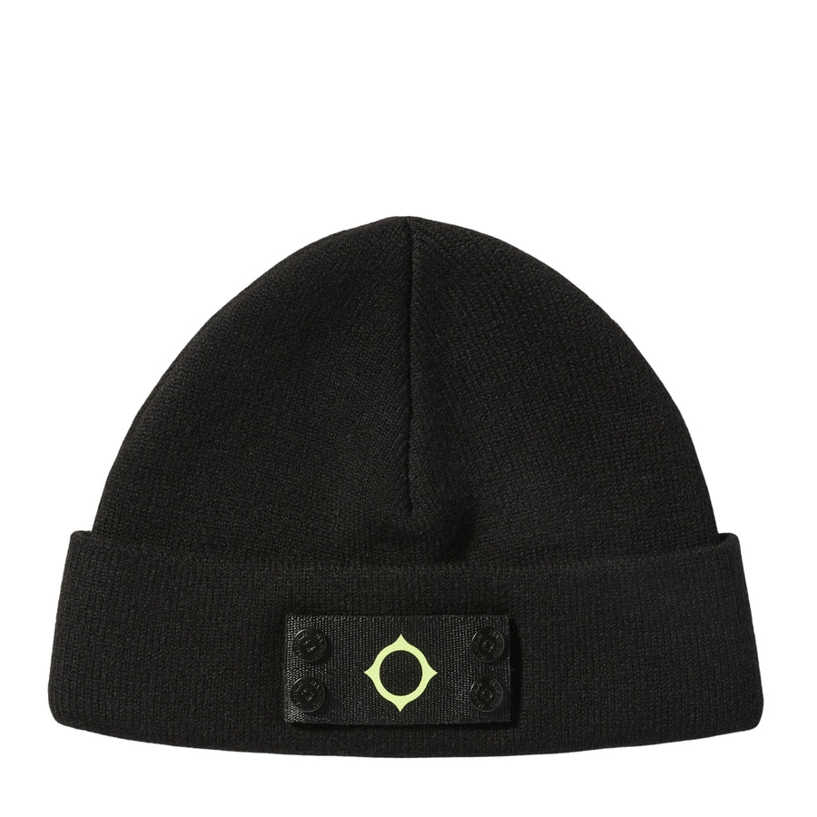 MA.STRUM Logo Badge Black Beanie