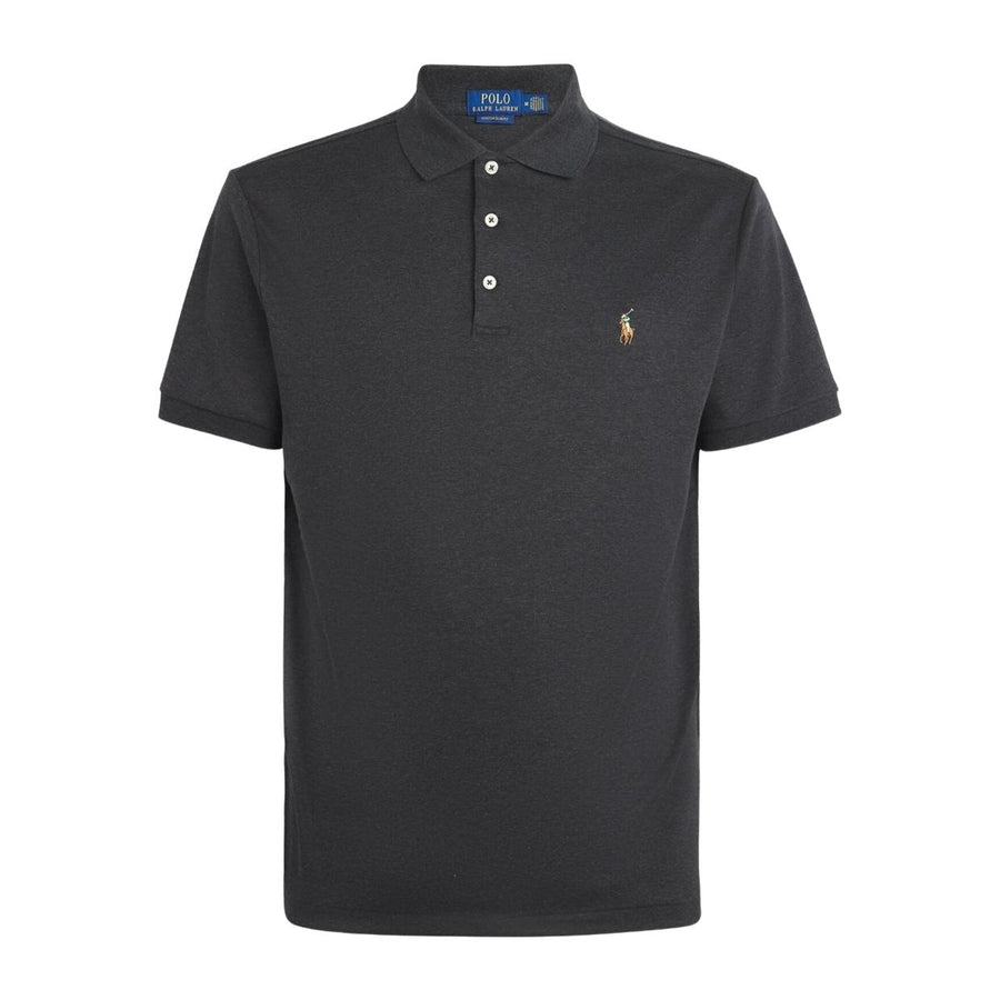Polo Ralph Lauren Embroidered Pony Black Heather Polo Shirt