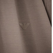 Emporio Armani Lyocell Blend Jersey Beige Polo Shirt