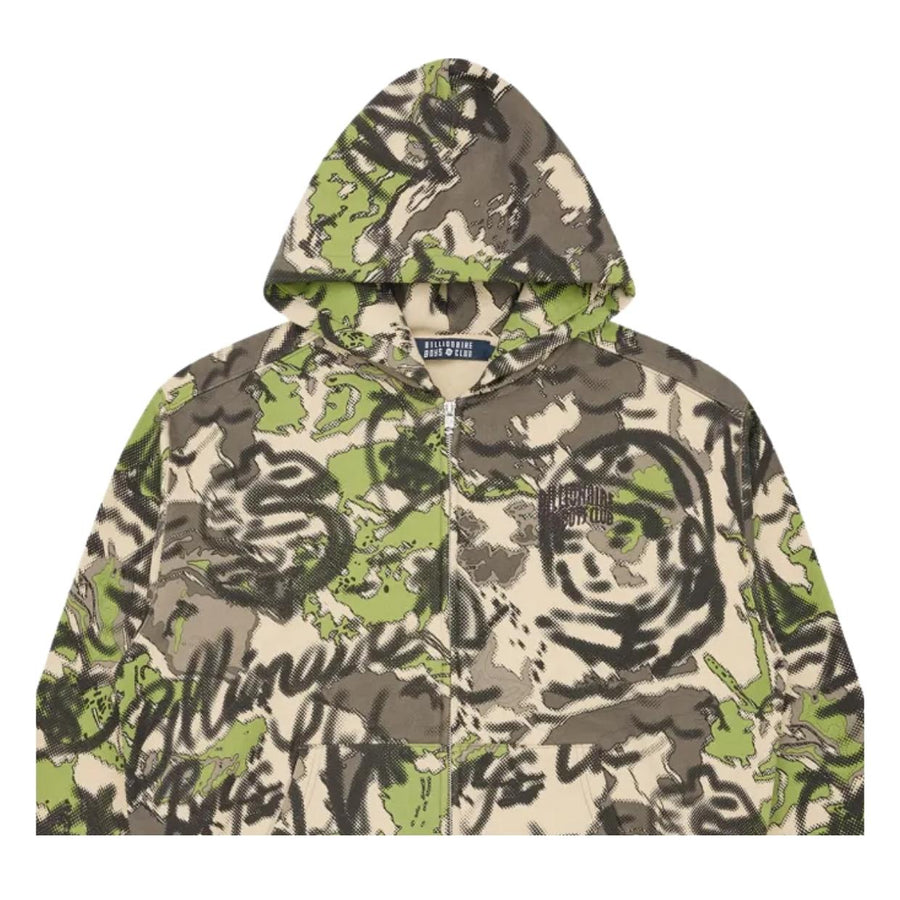 Billionaire Boys Club Overlay Brown Camo Oversized Zip Hoodie