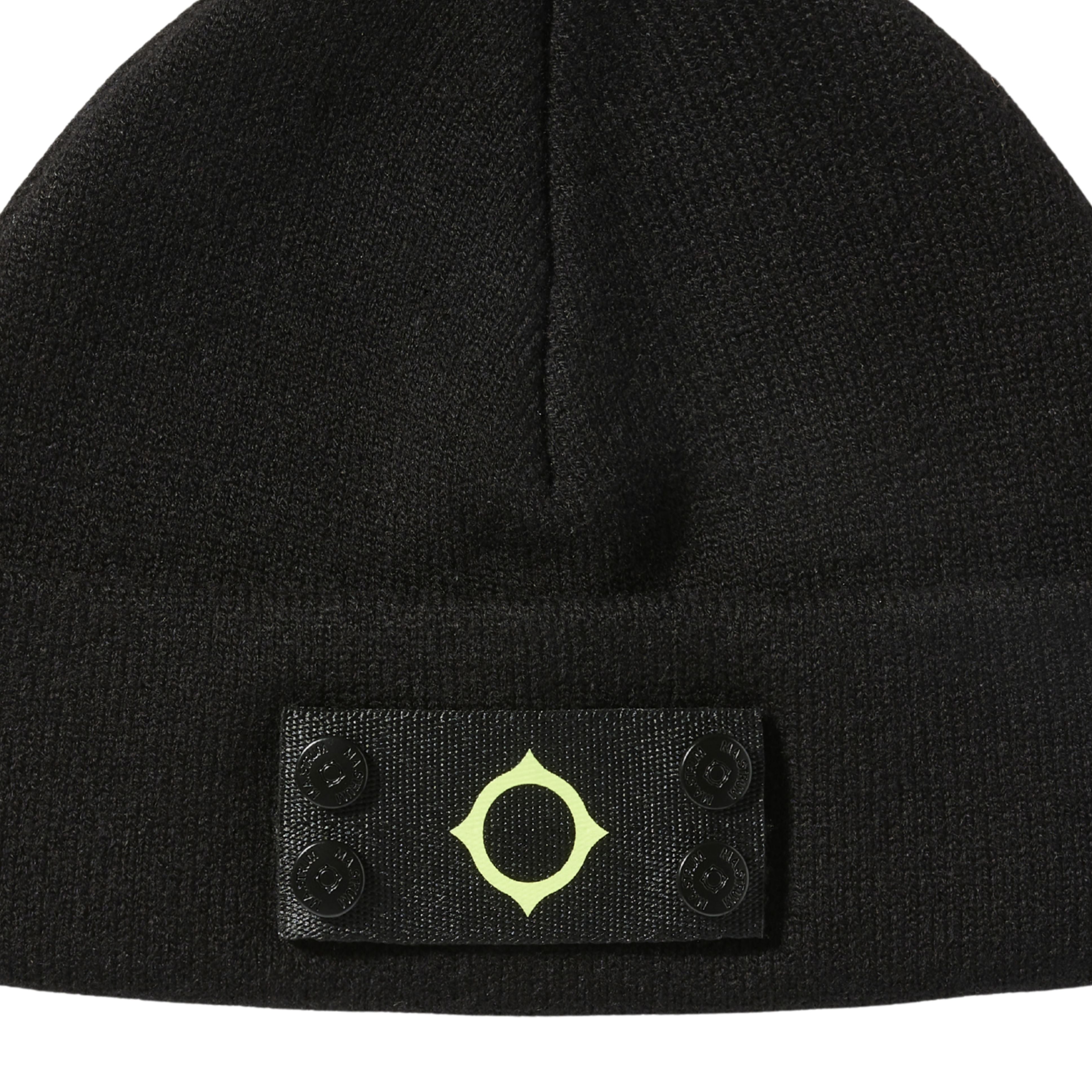MA.STRUM Logo Badge Black Beanie