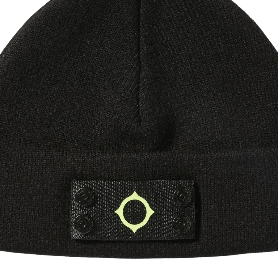 MA.STRUM Logo Badge Black Beanie