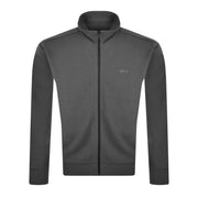 BOSS Embroidered Logo Ze Baltic Grey Zip Sweatshirt