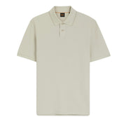 BOSS Phoenix Cotton Pique Regular Fit Beige Polo Shirt