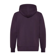 BOSS Logo Print Saggy Zip-Up Purple Hoodie