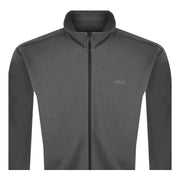 BOSS Embroidered Logo Ze Baltic Grey Zip Sweatshirt