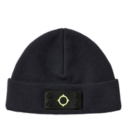 MA.STRUM Logo Badge Ink Navy Beanie